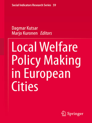 cover image of Local Welfare Policy Making in European Cities